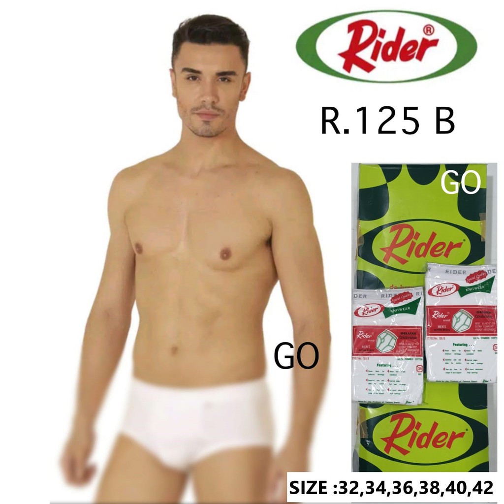 gof Celana Dalam Pria RIDER Anti Bacteria R325 B &amp; R.125 B Pria Spandex Murah/ CD Rider Murah