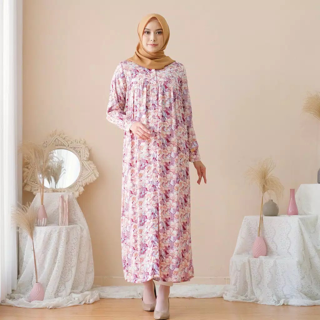 Gamis wanita /RILLEY LADIES/Dress muslim/Gamis Rayon/64.JIJE