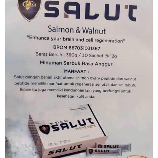 

suplemen SALUT (Salmon & Walnut) Rasa Anggur Original MCI