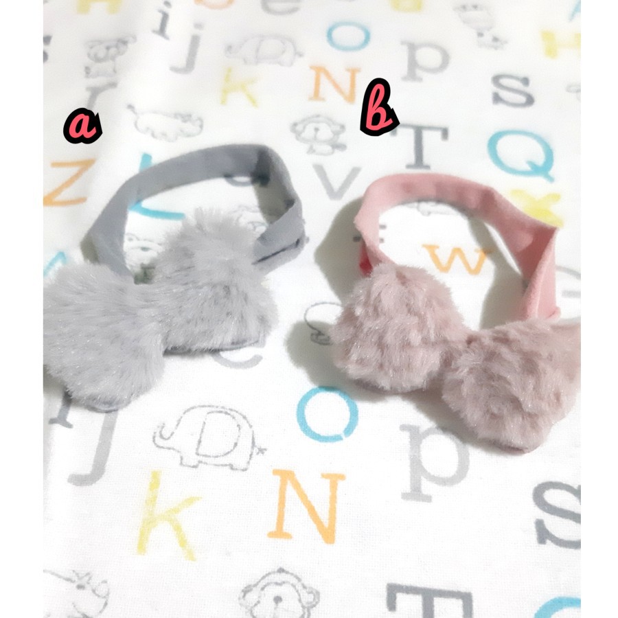 Headband Bayi Bulu Lucu/ Bandana Bayi / Pita Bayi Nylon USA