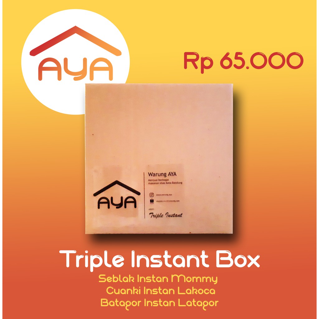 

Paket Triple Instan - Lakoca | Latagor | Mommy Seblak Instan