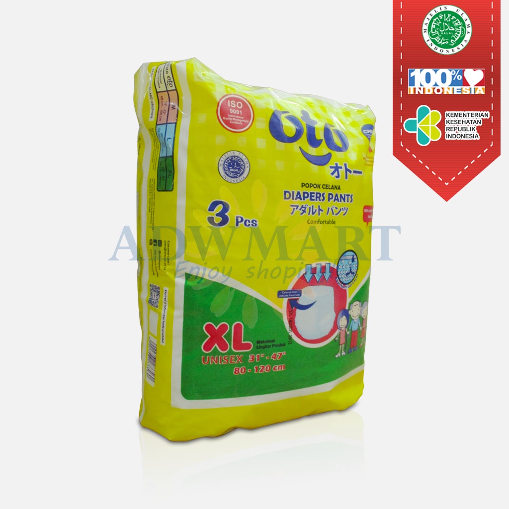 POPOK DEWASA CELANA OTO PANTS XL3 DIAPERS DEWASA POPOK DEWASA XL