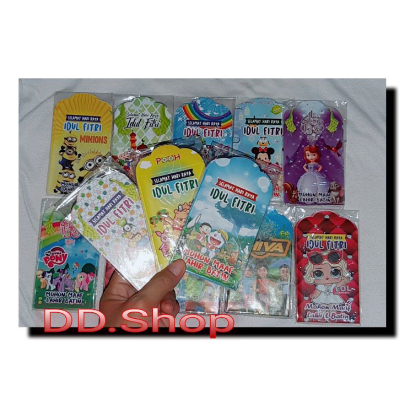 

Amplop Lebaran karakter 1 Pack isi 10