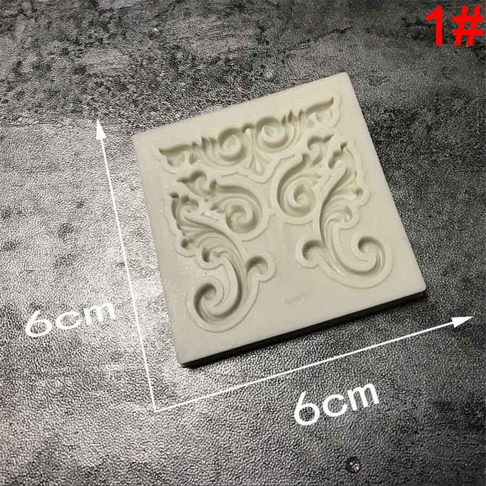 POPULAR Baking Tools Fondant Cake Mold Gumpaste Border Embossing Silicone Mould Decorating Pastry Chocolate European Antique Mirror Frame