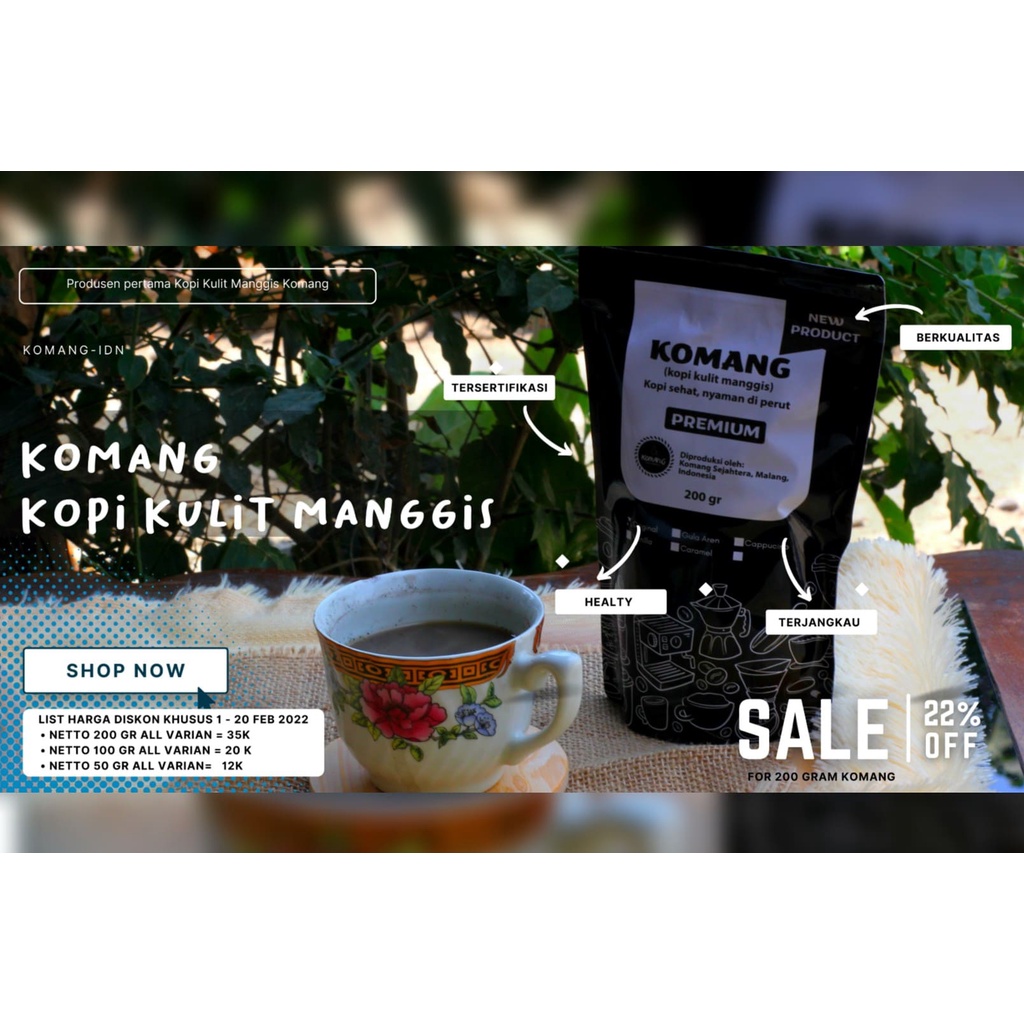 

KOPI KULIT MANGGIS KOMANG