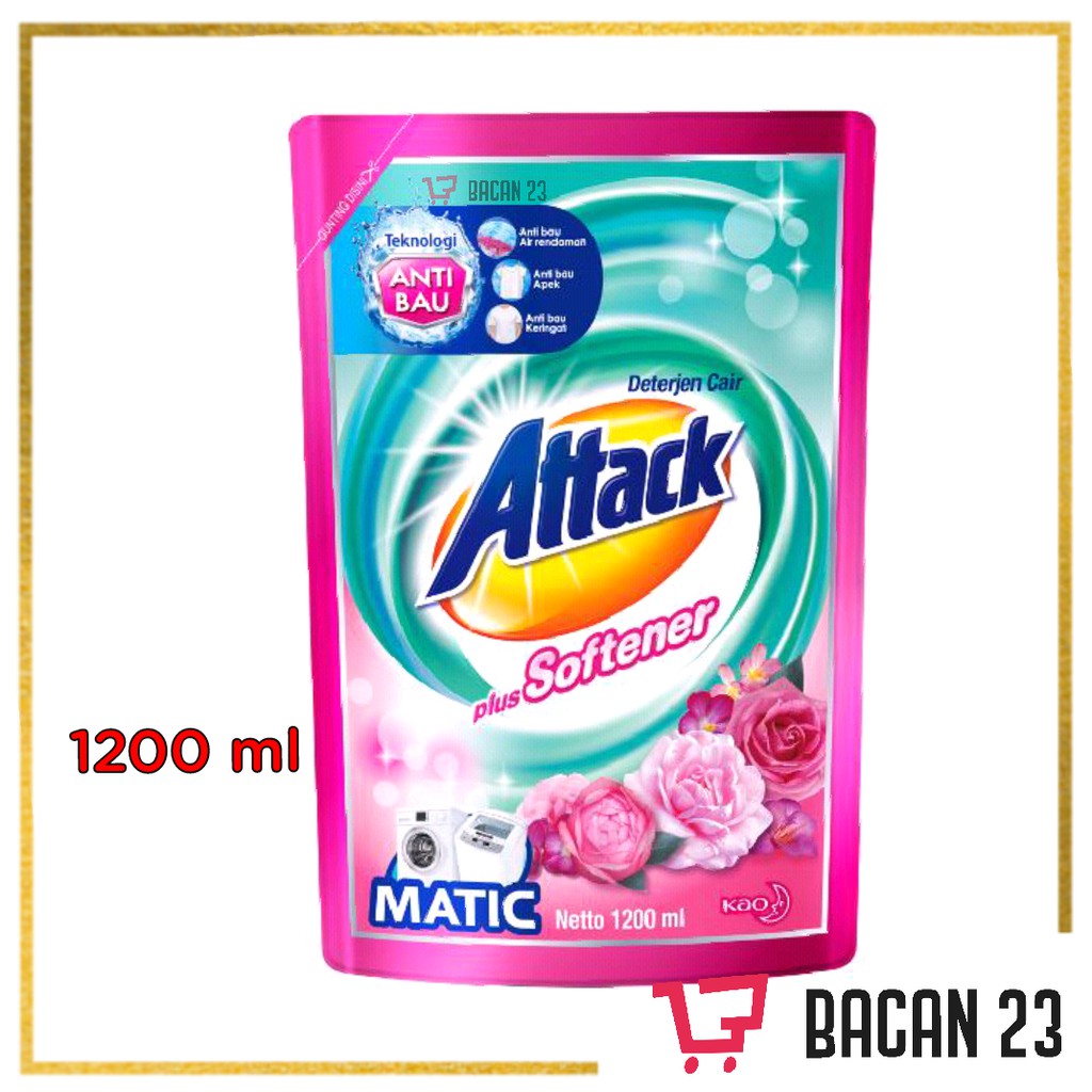 Attack Plus Softener Matic (1,2L) / Deterjen Cair / Bacan 23 - Bacan23