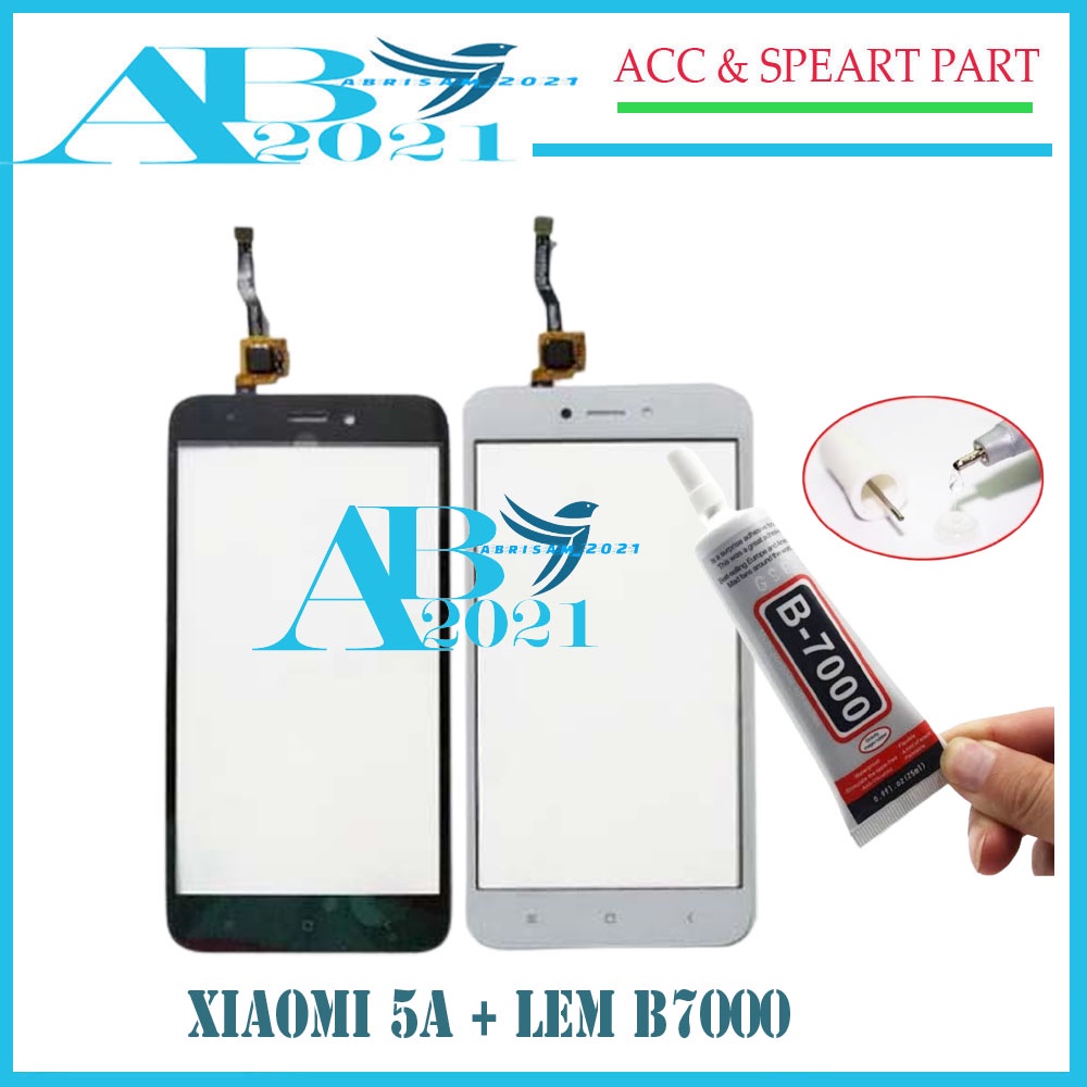 Touchscreen+Lem B7000 Xiaomi Redmi 5A Layar Sentuh HP Xiaomi Redmi 5A Kaca HP Xiaomi Redmi 5A