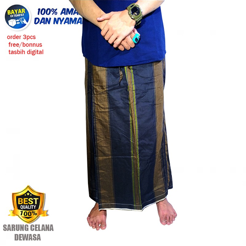 promo cuci gudah sarung celana dewasa  3pcs random free tasbih digital/cod/bisa satuan !!!