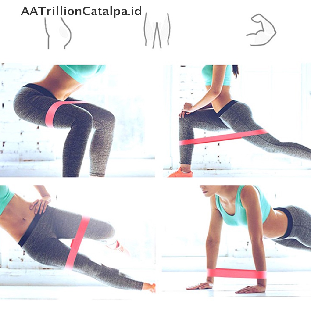 Aatrillioncatalpa Resistance Band Karet Elastis Portable Untuk Fitnessyogagym