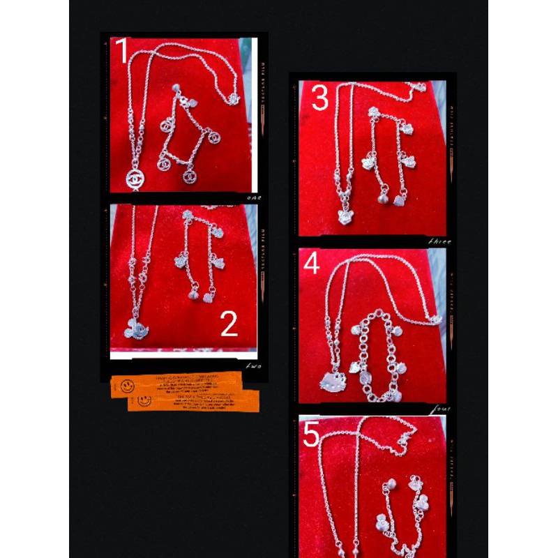 Set perhiasan anak bahan perak murni