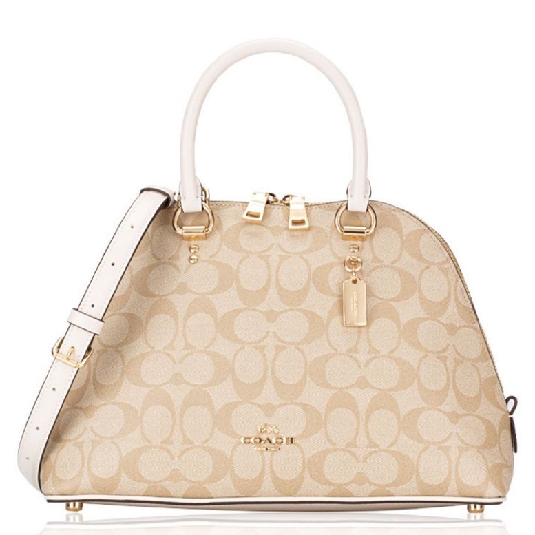 COACH KATY SATCHEL IN SIGNATURE CANVAS (F2558)