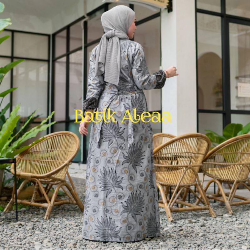 Batik Aleaa Gamis Terbaru Gamis Katun/M/L/XL/XXL/XXXL/4L