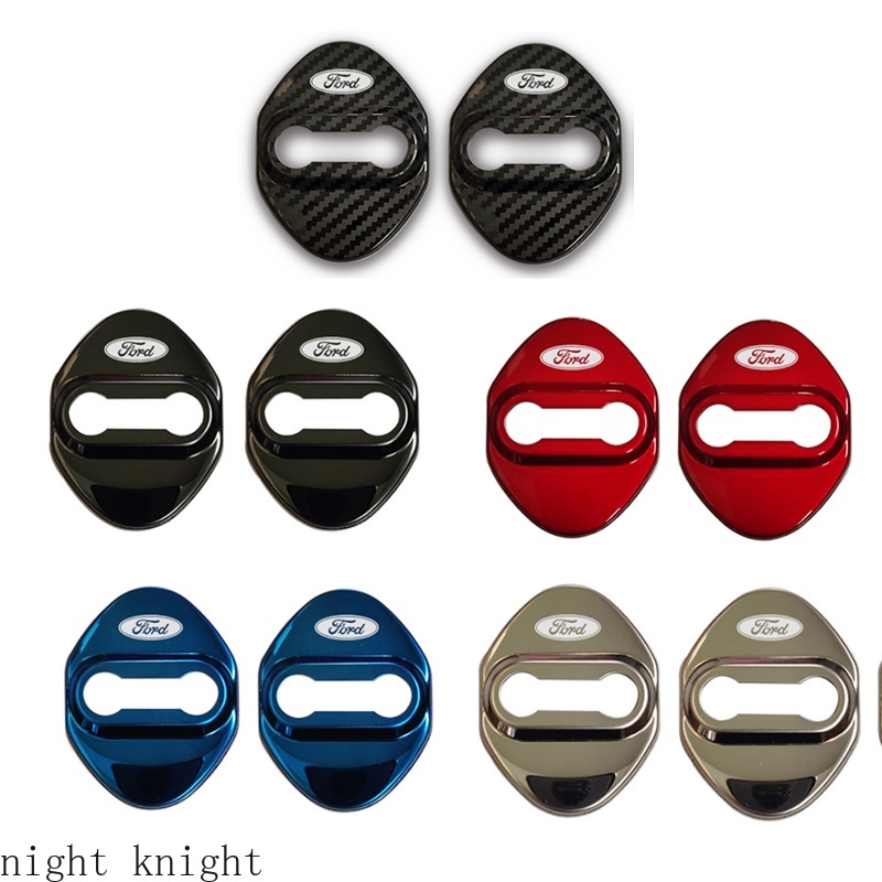4pcs Case Pelindung Kunci Pintu Mobil Ford Bahan Stainless Steel EVEREST FOCUS FIESTA Ecpsport Ranger