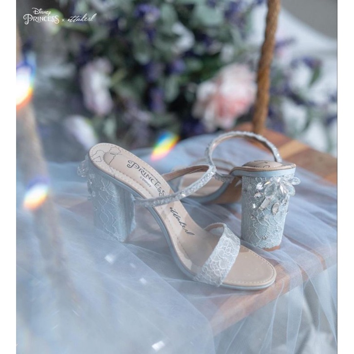 Ittaherl Cinderella Vol2 Blockheels 90mm sky sz 38
