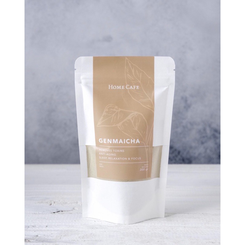 

[HOME CAFE] Genmaicha Roasted Tea Powder Halal Asli Jepang Premium Grade Bubuk Import Teh Enak Murah