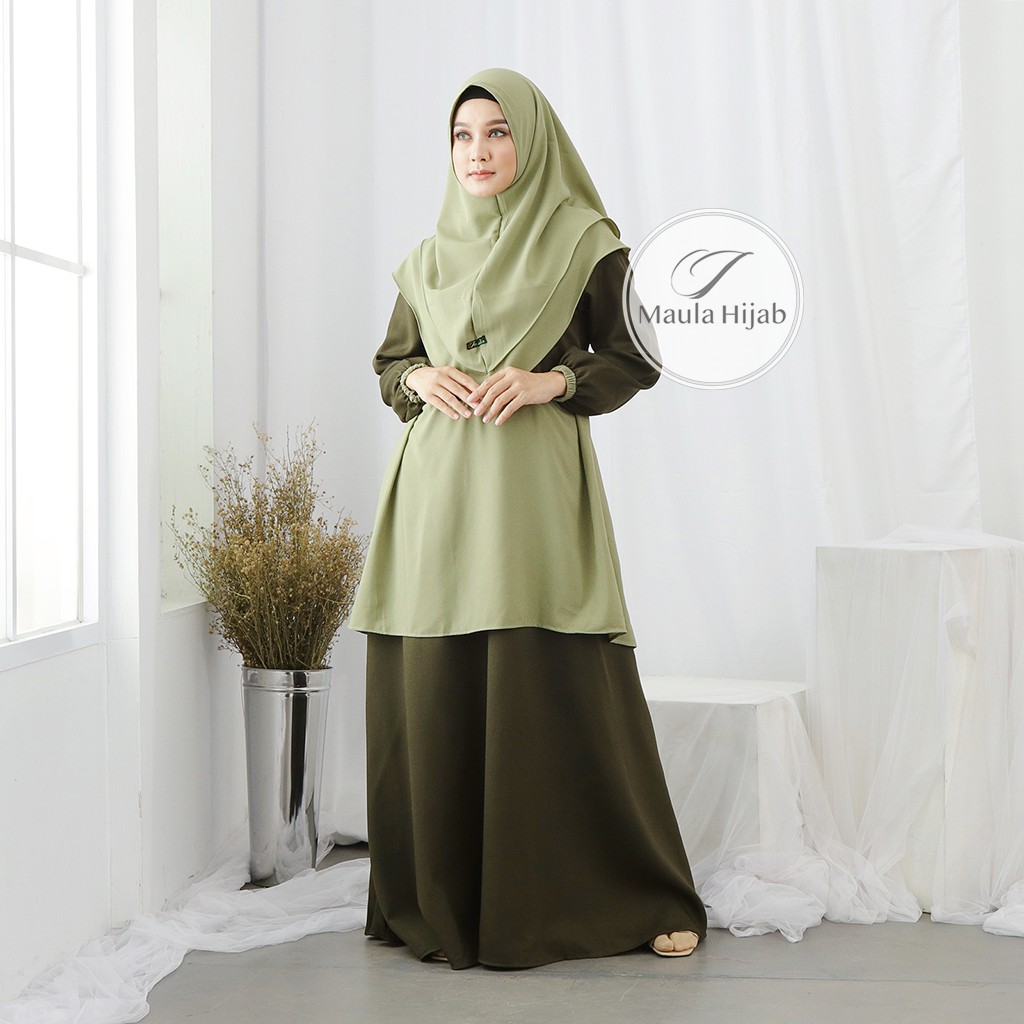 Model Gamis Jilbab Panjang