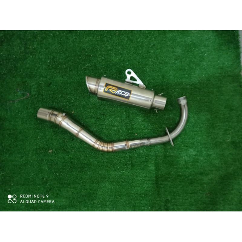 KNALPOT RCB FINO KNALPOT FINO RACING FULLSET TINGGAL PASANG