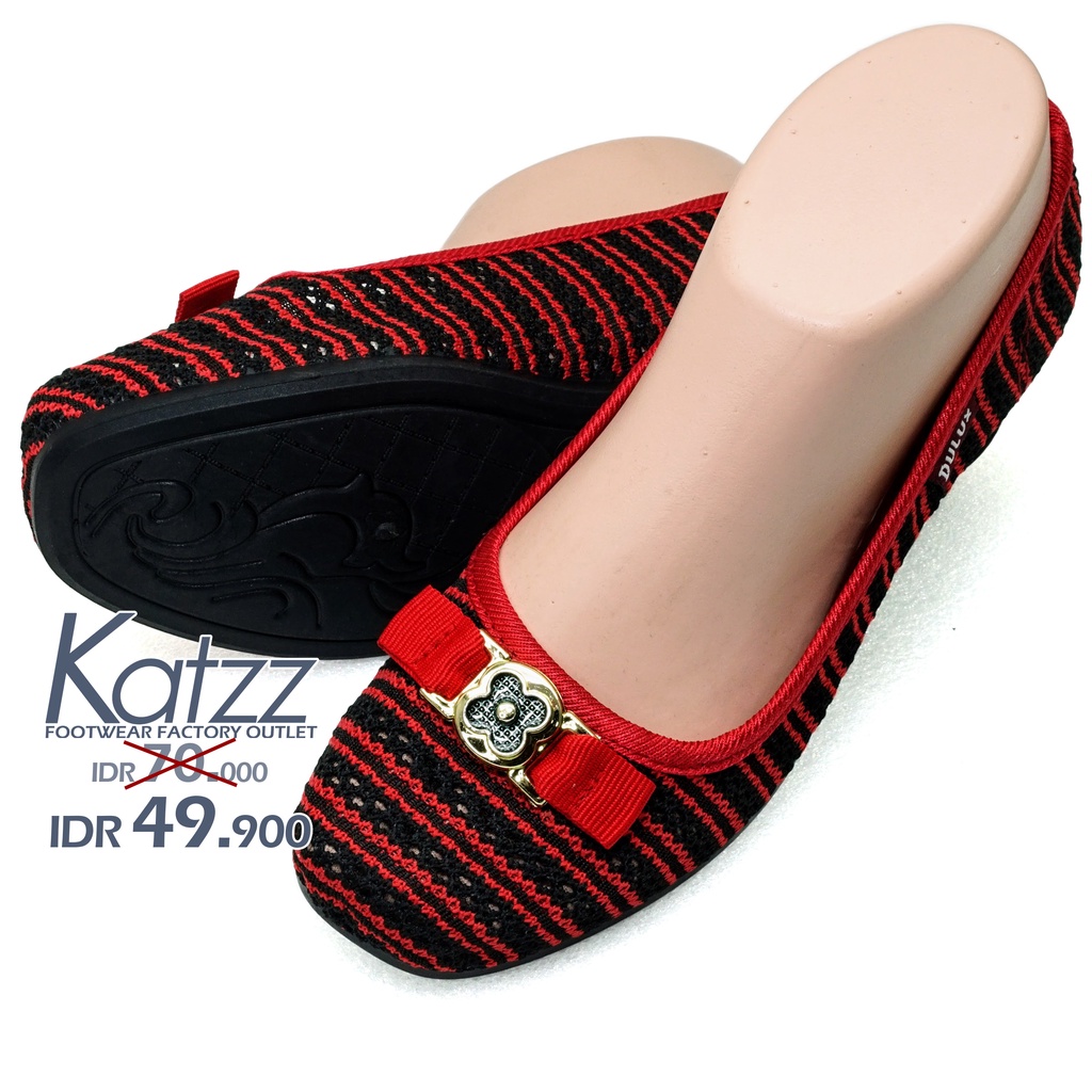 KATZZ - Sepatu wanita terbaru 2022 kualitas Rajut Import. Sepatu flat slip on untuk Kuliah Arisan Ja