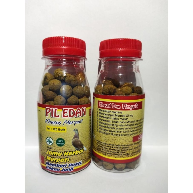 

TERMURAH PIL EDAN TUTUP MERAH ( JAMU HERBAL MERPATI )