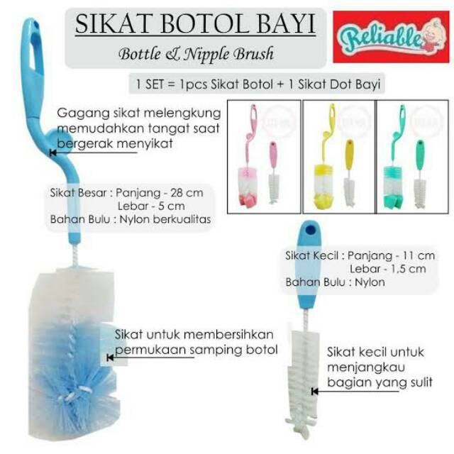 Reliable Sikat Botol Nylon Cabut