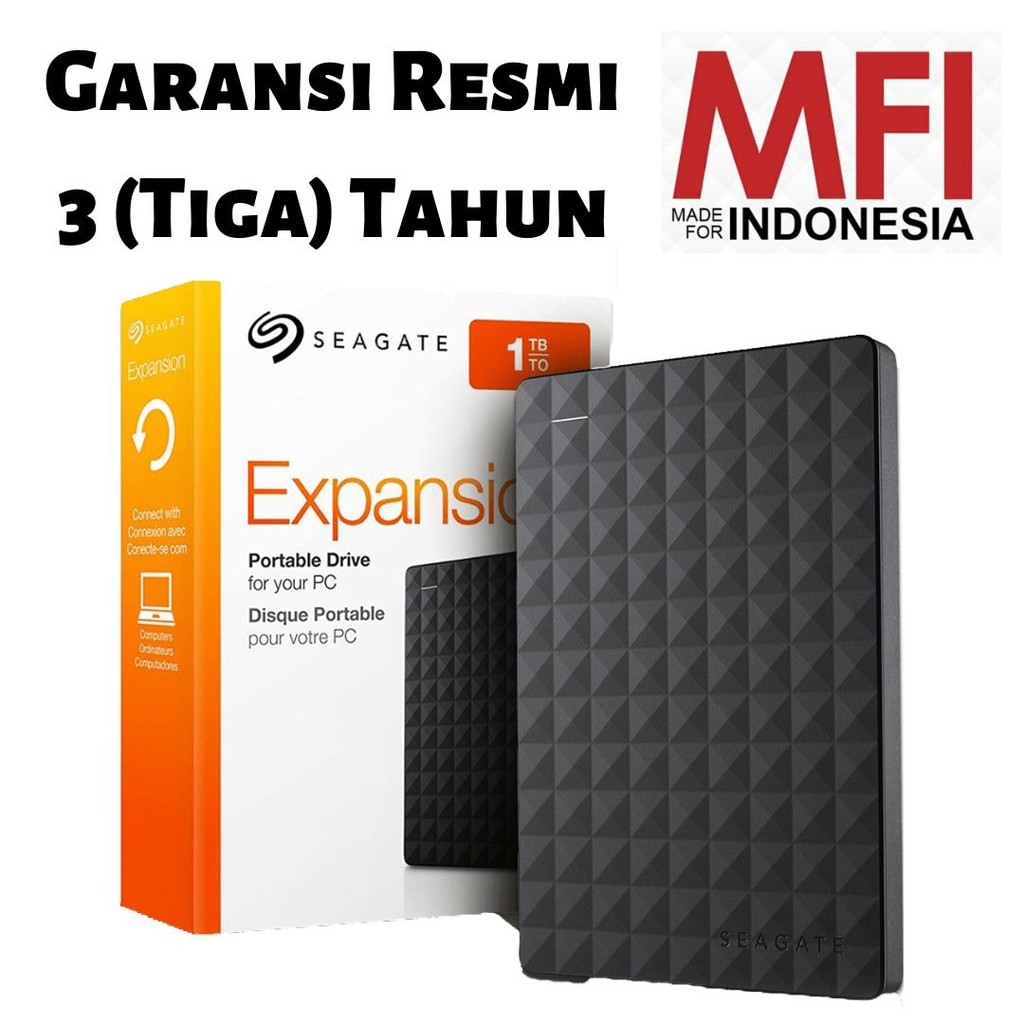 Seagate Expansion 1TB Harddisk External / Hardisk Eksternal 2.5&quot; USB 3.0 Resmi