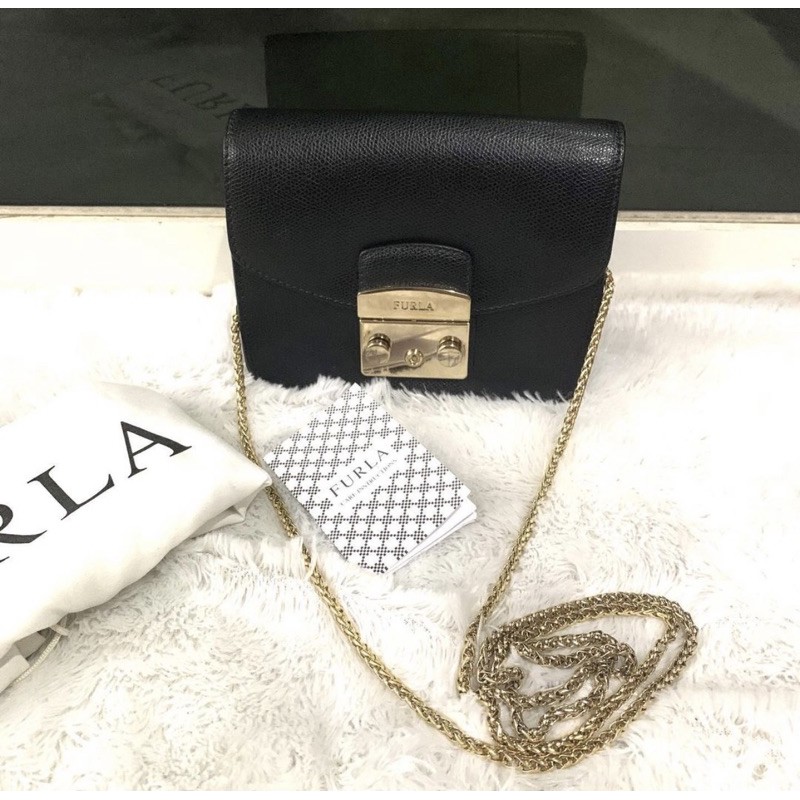 FURLA MINI METROPOLIS BLACK