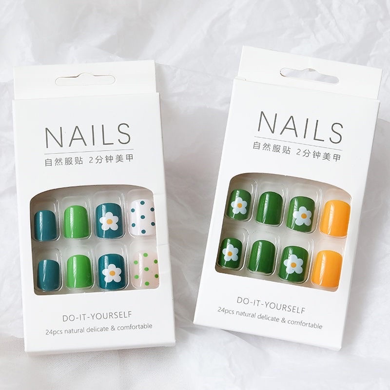 Kuku palsu 24 set Nails art cat nail GRATIS lem