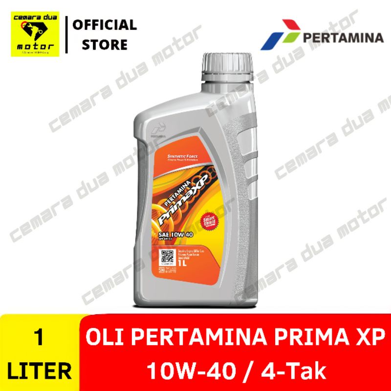 OLI PERTAMINA PRIMA XP 10W-40 4TAK 1 LITER OLI MOTOR OLI MOBIL OLI SPORT OLI MOTOR TUA KLASIK CLASSI
