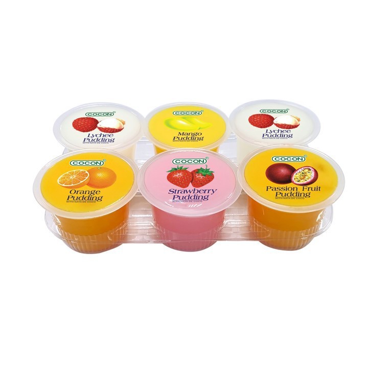 Cocon Nata Decoco Pudding Mixed 6 x 118gr