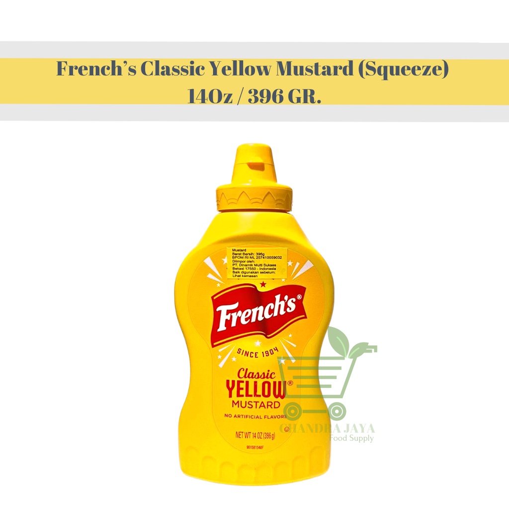 

French’s Classic Yellow Mustard (Squeeze) 14Oz / 396 GR.