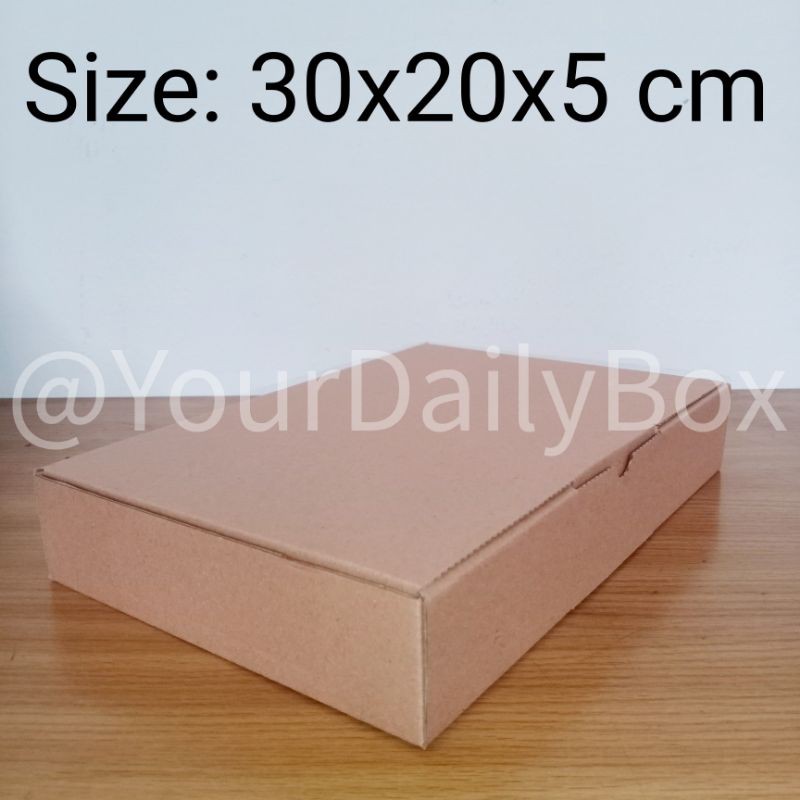 

[isi 10 pcs] Kardus Karton box packing uk 30x20x5 cm