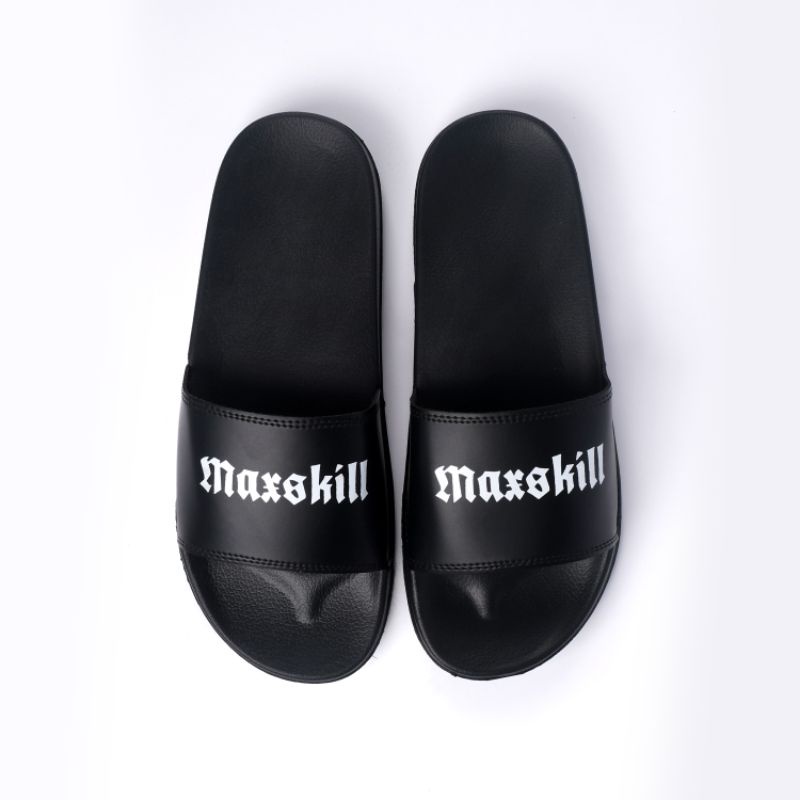 sandal slop maxskill/ sandal slide MAXSKILL hitam super premium