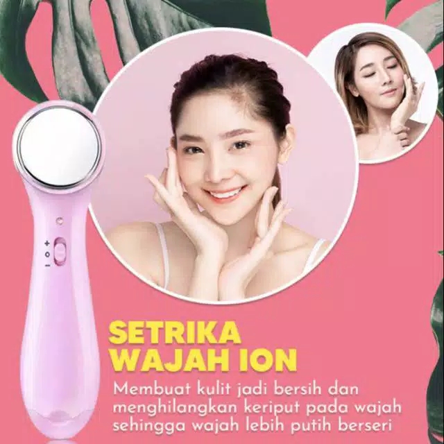 setrika wajah ion massager