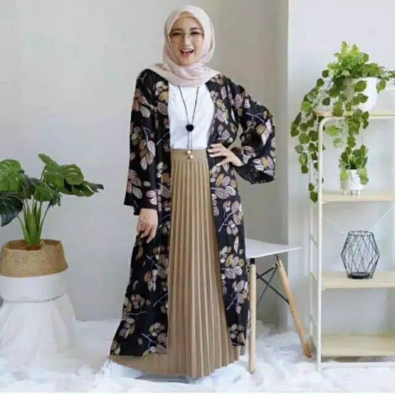 CARDI DAUN PANJANG /* BAJU CARDIGAN WANITA / LONG CARDI