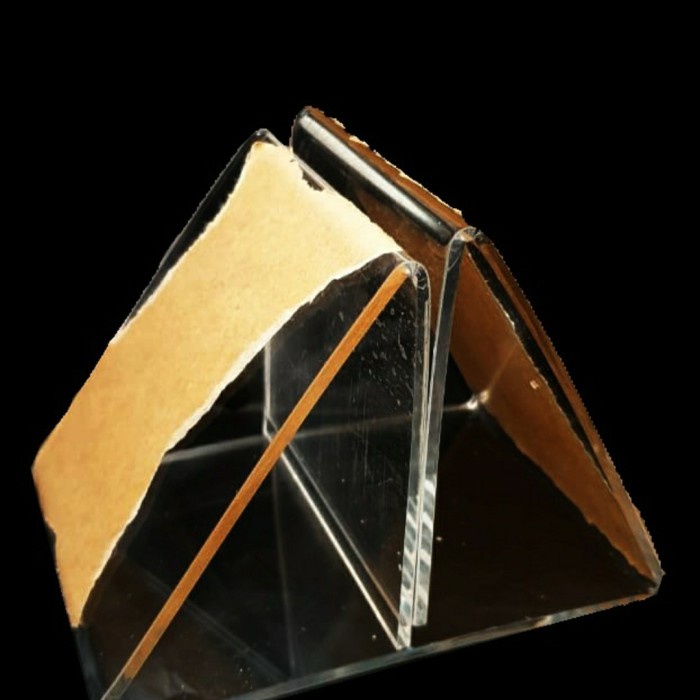 

Terlaris kaki segitiga akrilik bahan 3mm - 3mm