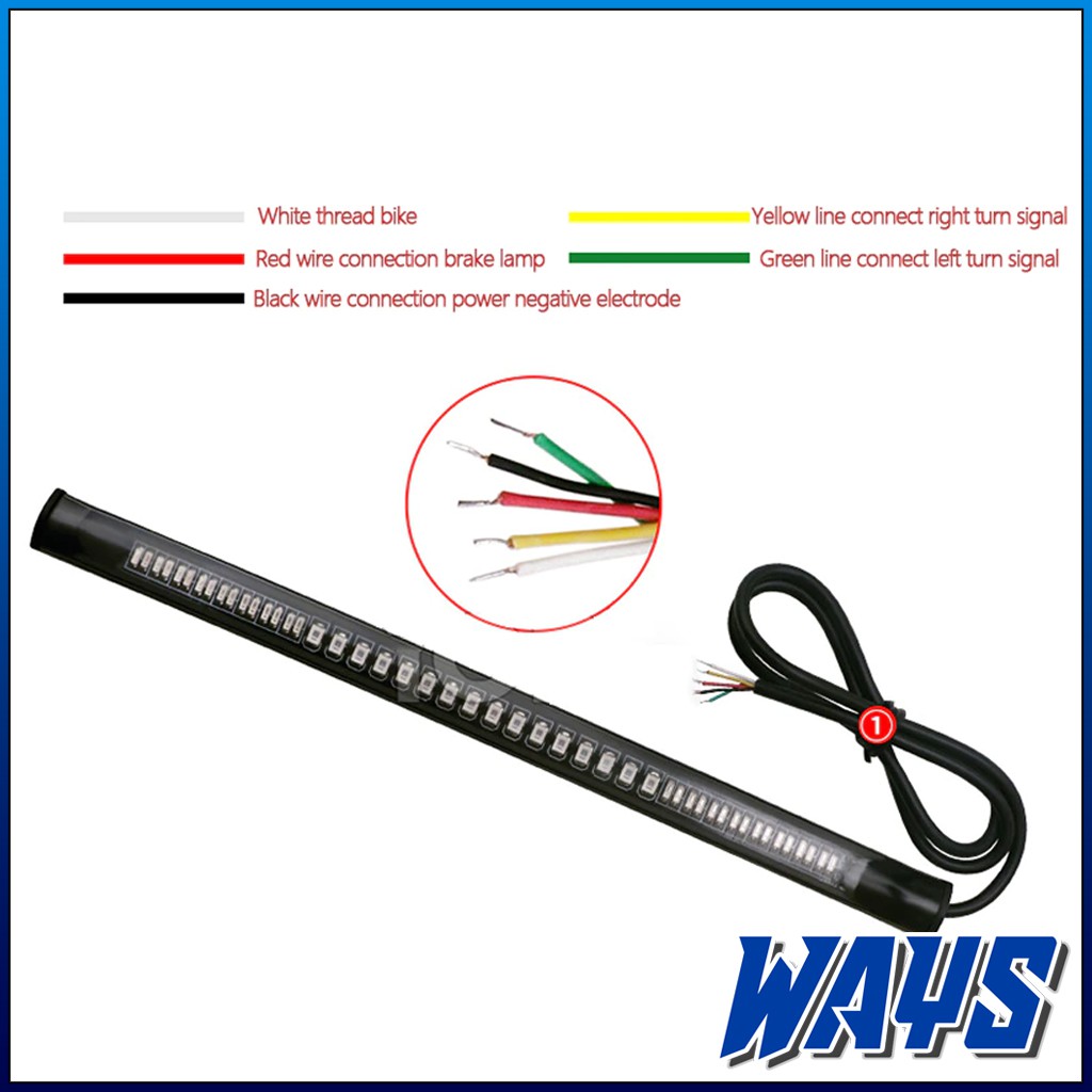 [L061] 3IN1 Stoplamp Lampu Rem Sein Sen LED Fleksibel Caferacer Universal