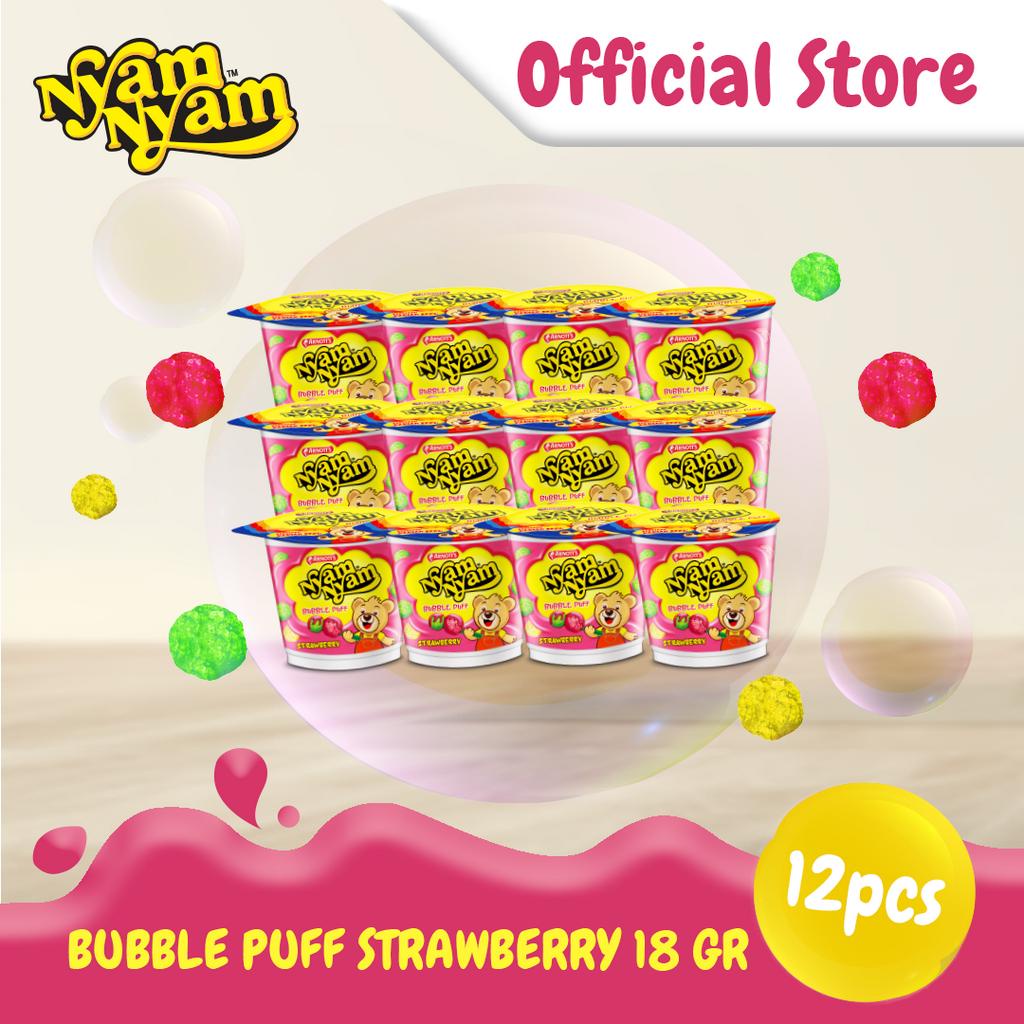 

Nyam-Nyam Bubble Puff Strawberry 18 gr x 12