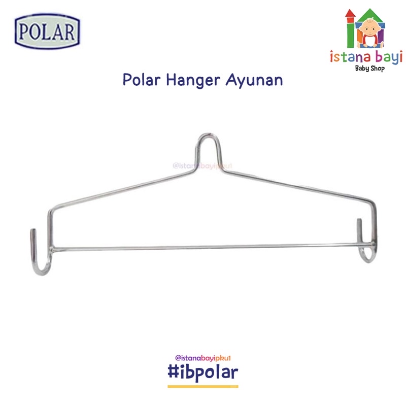 Polar Hanger segitiga chrome stainless untuk ayunan bayi &amp; anak