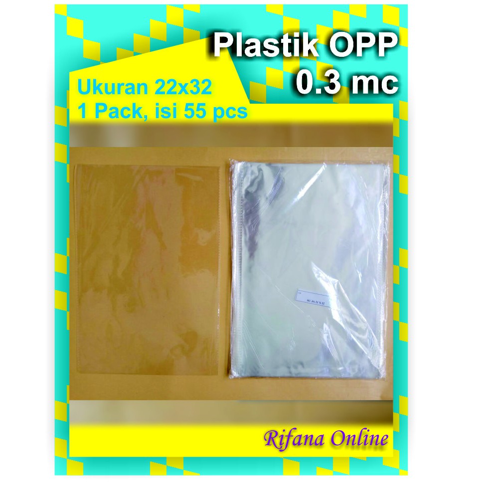 

Plastik OPP Ukuran 22 x 32 cm