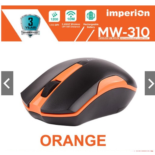 Imperion MW-310 Wireless USB Mouse - Low Power Consumption