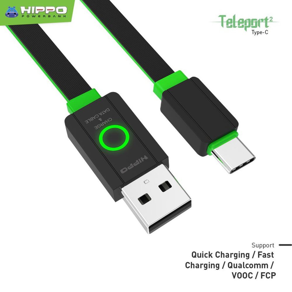 Kabel Charger Type C 120Cm Hippo - Kabel Data &amp; Charger Teleport