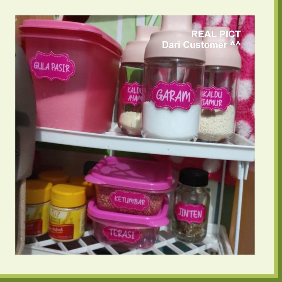 

Dapatkan Promo / QnA Stiker Bumbu Dapur FREE CUSTOM Waterproof /Pasti@murah