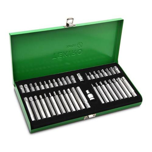 TEKIRO 1/2" BIT SET 42 PCS / STAR / HEX / SPLINE BIT / MATA SOK