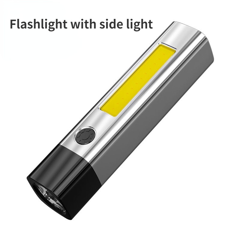 Lampu Senter Led COB Mini Portable Anti Air USB Rechargeable Untuk Outdoor / Hiking / Camping / Survival