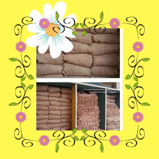 Renda katun / renda lebar 8 cm