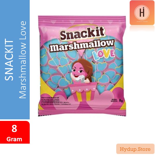 

Snackit | Snack it Marshmallow Love Permen Lembut 8 Gram