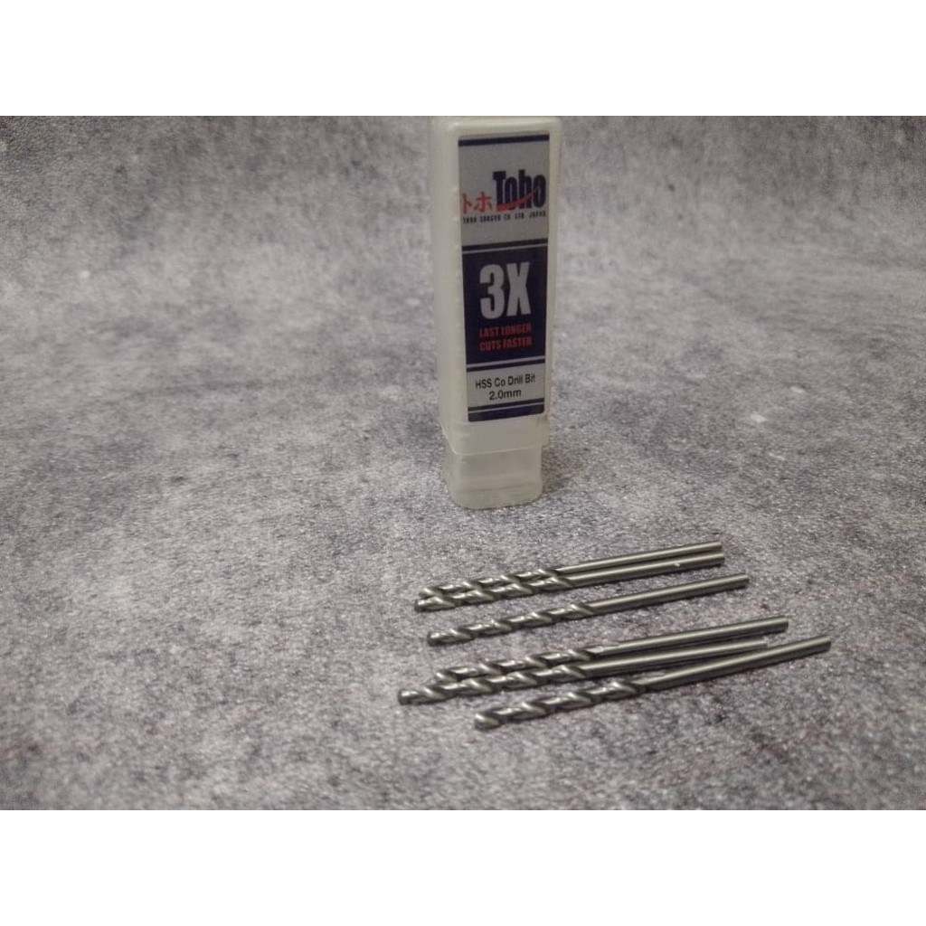 TOHO Mata Bor Besi 2.0 mm TOHO HSS Cobalt Stainless