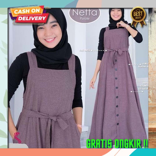 Gamis Fashion Wanita Syar`I Muslimah Gsmis Cewek Kekinian Import Premium Games Remaja Dewasa Terbaru