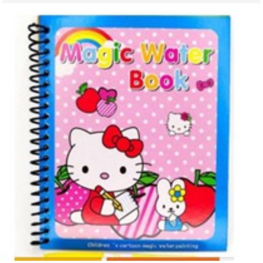 Mikusoo Magic Book Water Coloring Buku Mewarnai Doodle Book Reuseable Pena Air