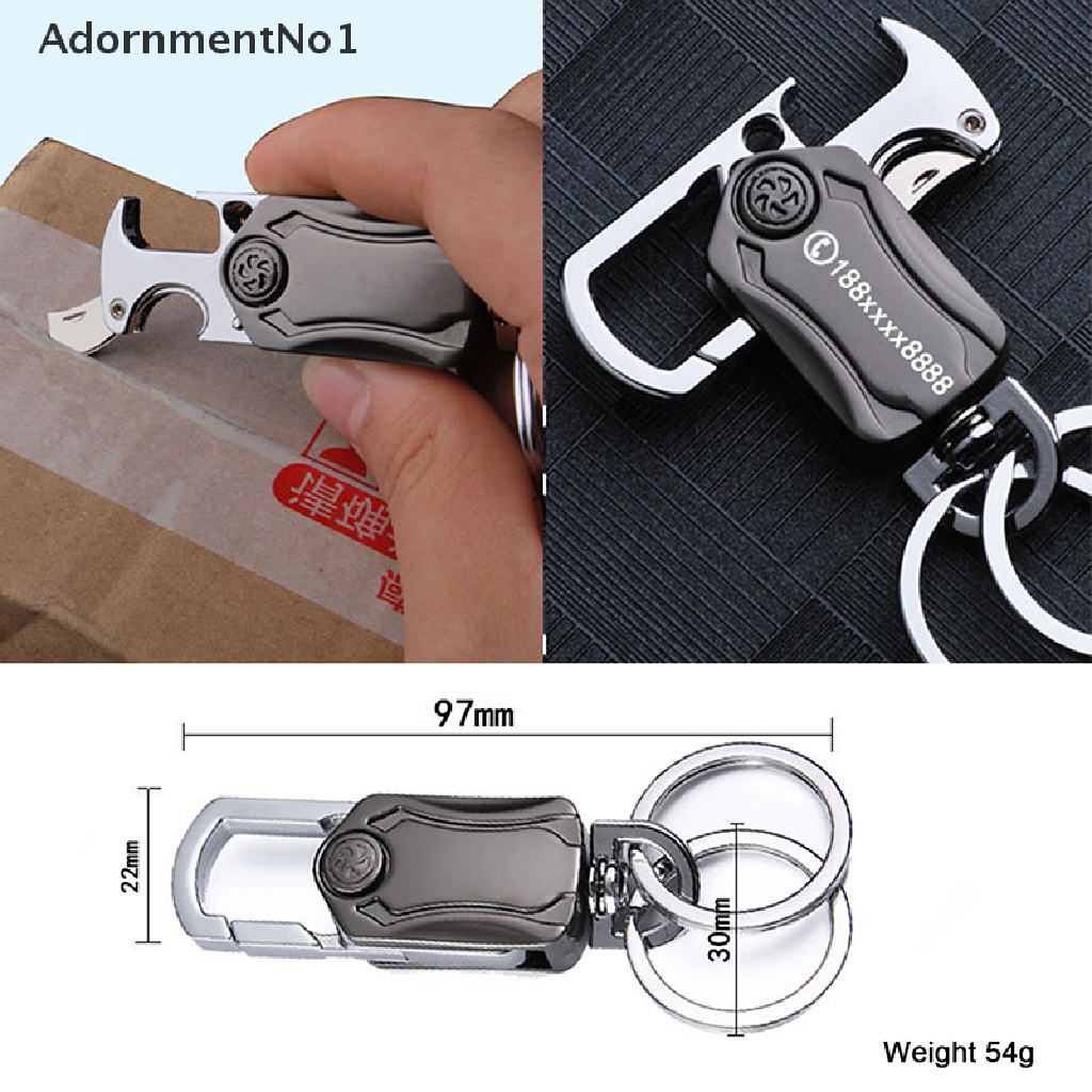 (AdornmentNo1) 4in1 Gantungan Kunci Heavy Duty Anti Cemas Dengan Pemotong Handphone